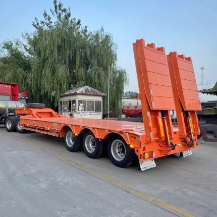 MULINAN_3-axle Low flatbed semi-trailer