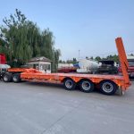 MULINAN_3-axle Low flatbed semi-trailer
