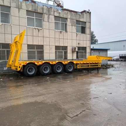 MULINAN_4-axle Low flatbed semi-trailer